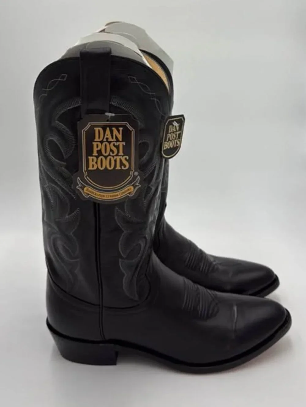 Dan Post Men’s Black Mignon Corona Leather Cowboy Boots. (Sizes in description)